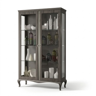 Vitrine Anrichte Holz Schränke Möbel Wohnzimmer Anrichte Glas Schrank