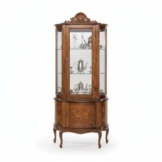 Vitrine Anrichte Schränke Design Italienische Möbel Schrank Luxus Barock Holz