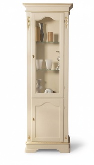Vitrine Design Glasfront Arbeitszimmer Regal Säule Vitrinen Schrank Art déco