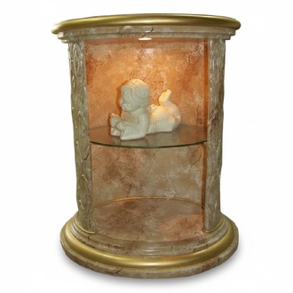 Vitrine Design Säule Schrank Vitrinen Regal Aufbewahrung Beleuchtet Säule