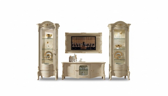 Vitrine Glas Schrank Vitrinen Wohnzimmer Schau Schränke Italienische Möbel NEU