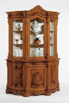 Vitrine Italienische Luxus Möbel Vitrinen Anrichte Schrank Glas Design Schränke; Neu