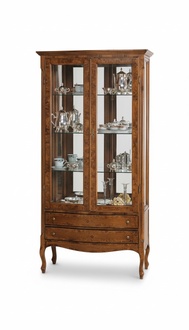 Vitrine Italienische Luxus Möbel Vitrinen Anrichte Schrank Glas Design Schränke
