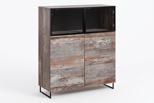 Vitrine Modern Stil Wohnzimmer Design Einrichtung Holz Schrank Neu Möbel