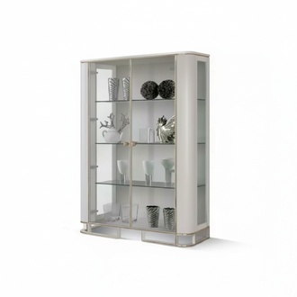 Vitrine Möbel Holz Weiß Luxus Vitrineschrank Design Italienische Möbel