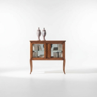 Vitrine Schränke Möbel Klassischer Vitrinen Wohnzimmer Anrichte Holz