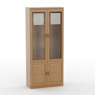 Vitrine Vitrinen Schrank Glasschrank Wohnzimmer Regal Holz Schrank System Regale