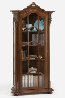 Vitrine für Wohnzimmermöbel Vitrinen Sideboard aus Massivholz Glasvitrinen aus Naturholz