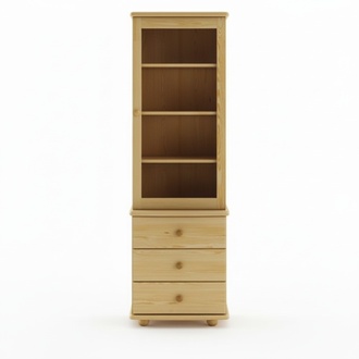 Vitrine Wohnzimmer Möbel Holz Vitrinen Glas Schrank Regal Anrichte Neu Massive