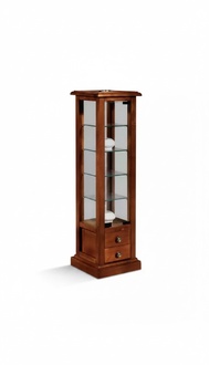 Vitrinen Glas Schrank Echtholz Vitrine Wohnzimmer Möbel Anrichte Neu