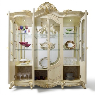 Vitrinen Wohnzimmer Schränke Anrichte Holz Neu Luxus Vitrine Schrank Klassische