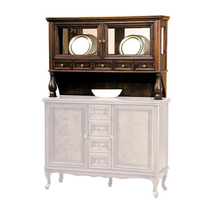 Klassische Schränke Schrank Vitrinen Aufsatz Kommode Schrankwand W-N2 Vitrine