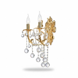 Wandlampe Wandleuchten Wandleuchte Lüster Wand Lampen Kristall Gold