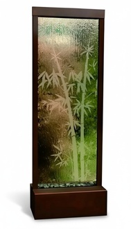Wände Wasser Wandpaneel LED Wasserwand Wasser Blasen Wand Waterwall 200x200cm