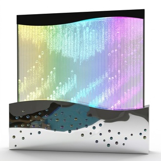 Wandpaneel Wasserblasen LED Wasserwand Designer Wasser Wand Waterwall 300x260cm