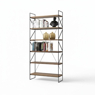 Wandregal Moderner Bücherschrank Wohnzimmer Regal Designer Holzmöbel