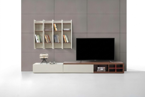 Wandregal Regal Bücherschrank Bücherregal Wohnwand Wohnzimmer Wand