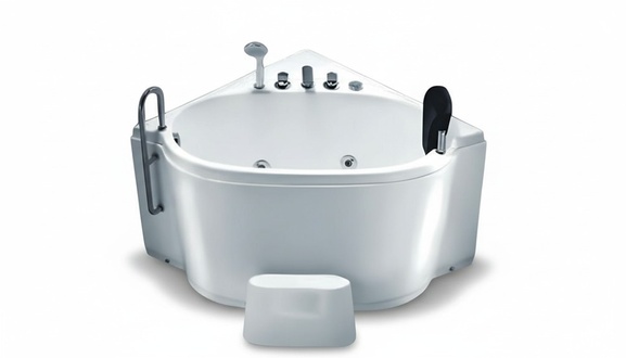 Wanne Whirlpool Designwanne Acrylwanne Raumsparwanne Komfortwanne 100x100 cm