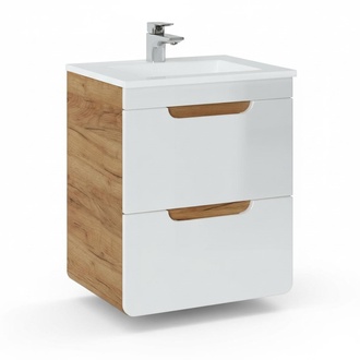 Waschbecken 40cm Waschbeckenunterschrank Badezimmerschrank hängender Bad Tisch