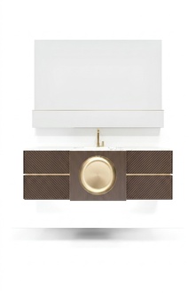 Waschbecken braun Badezimmerarmaturen Badezimmermöbel klassische Möbel neu