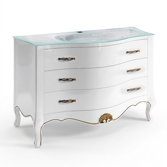 Waschtisch Klassischer Schrank Waschbecken Unterschrank Italienisches Badezimmer