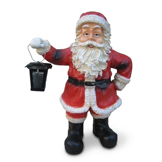 Weihnachtsmann Nikolaus Weihnachts Haus Dekoration Schlitten Figur Statue
