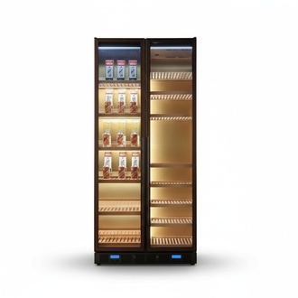 Weinkühlschrank mit Weinarchiv & Weinablage – Weinschrank Flaschenregal Weinmöbel Premium