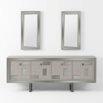 Weiß Anrichte Sideboard Schrank Kommode Holzschrank Holz Esszimmer