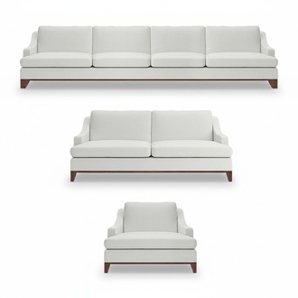 Weiß Luxus Sofagarnitur 3tlg Komplett Sofas Einrichtung Sessel Wohnzimmer