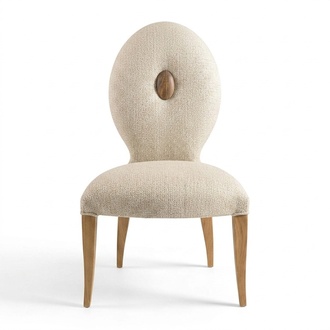 Weiße moderner Holzstuhl elegant und stilvoll