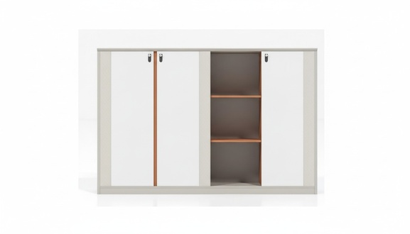 Weißer Büroschrank Aktenschrank Dokumentenablage Arbeitsschrank Büroorganizer