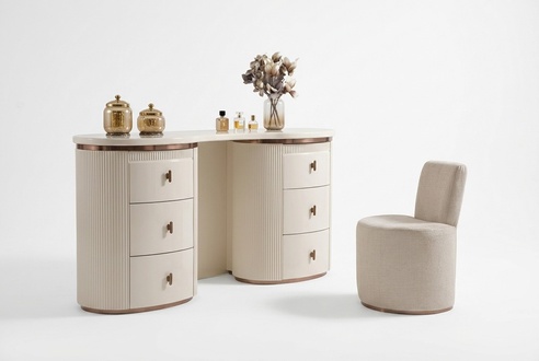 Weißer Holz-Pouf modern, eleganter Sitzhocker, dekoratives Möbelstück
