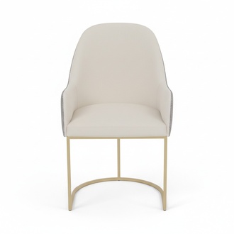 Weißer Polsterstuhl Esszimmerstuhl Küchenstühle Designer Sitzmöbel