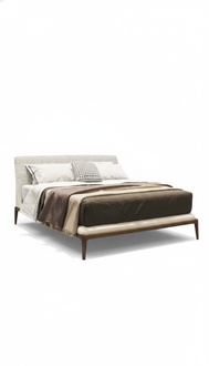 Weißes Bett Luxus Betgestell Moderne Schlafzimmermöbel Holzgestell