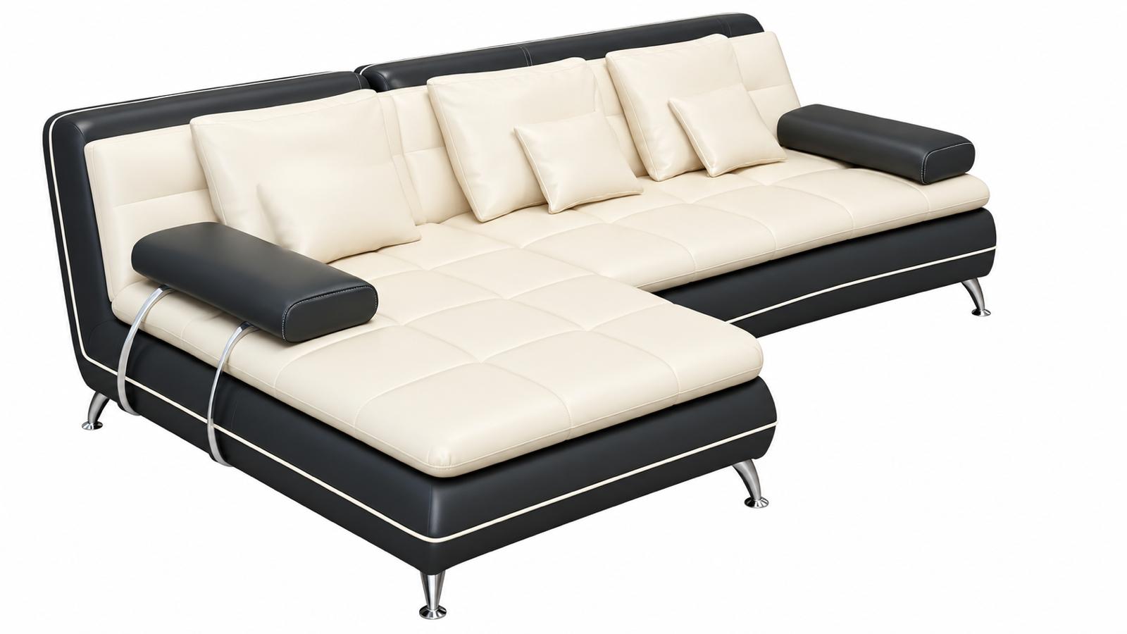 Ledersofa mit USB Wohnlandschaft Ecksofa Eck Garnitur Design Modern Sofa F3015 SOFORT