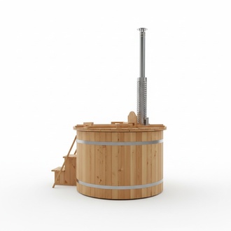 Whirlpool Badefass Externer Garten Fass Bad Thermoholz Pool Ofen Holz