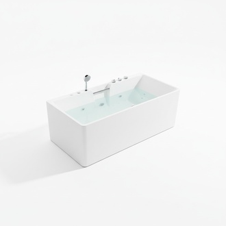 Indoor Whirlpool Badewanne Whirlwanne Home Spa Weiß Wanne Relax