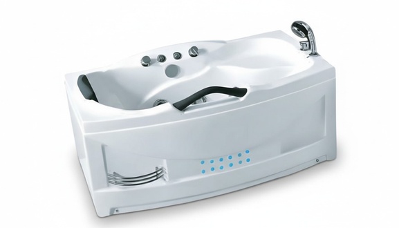 Whirlpool Blubberbad Hydromassagewanne Spa-Bad Whirlwanne 140x80 cm