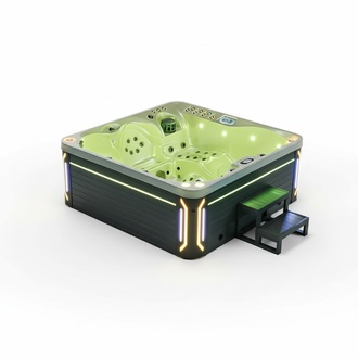 Whirlwanne Hydromassagewanne Whirlpool Blubberbad Spa-Bad Sprudelbad 210x210 cm