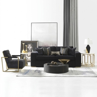 Wohn Zimmer Italienisch Möbel Sitz Garnitur 3 + 1 Sitzer + Couch Tisch Set 3tlg.