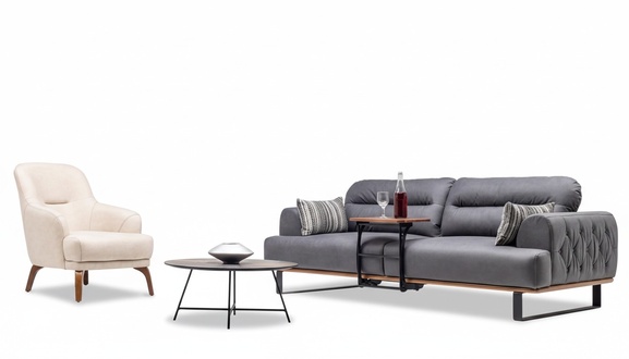 Wohnlandschaft Sofa Couch Set Sitzgruppe Polstergarnitur Sitzgruppe Lounge 3+1