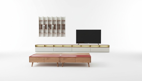 Wohnwand Schrank Moderne Design Kommode RTV Schränke Multifunktions