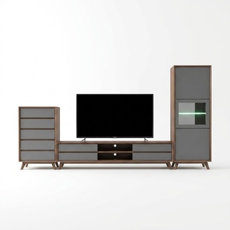 Wohnwand Schrank Moderne Design Kommode RTV Schränke Side Low