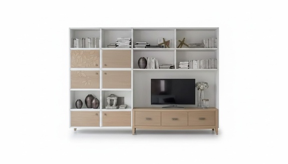 Wohnwand TV-Schrank Couchtisch Wohnzimmer Set Wohnmöbel Wohnzimmer
