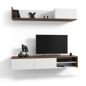 Wohnwand Wandregal Moderne Design TV-Ständer Wohnzimmer Einrichtung Neu