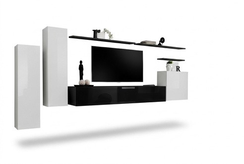 Wohnwand Wandschrank Schrank TV-Ständer Sideboard Regal Wohnzimmer Einrichtung