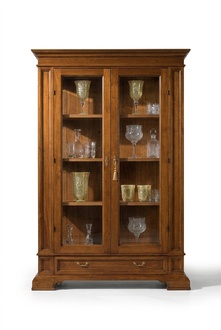 Wohnzimmer Anrichte Glas Schrank Vitrine Esszimmer Anrichte Holz Schränke