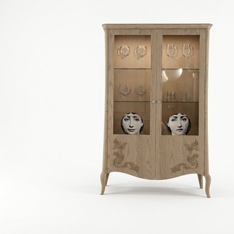 Wohnzimmer Sideboard Glasschrank Glasschrank Holzschrank
