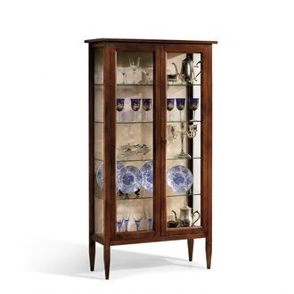 Wohnzimmer Anrichte Glas Schrank Vitrine Esszimmer Anrichte Holz Möbel