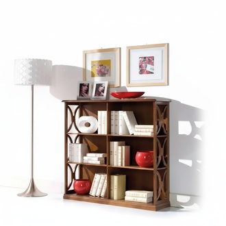 Wohnzimmer Bücher Regal Vitrine Schrank Klassische Möbel Regale Holz